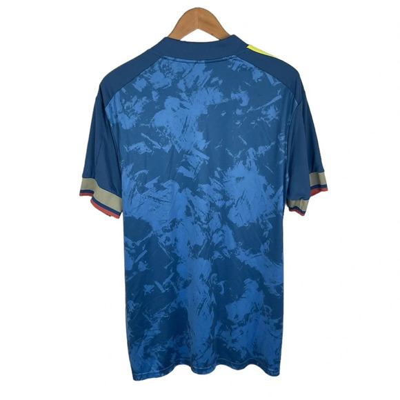 TS214 Men’s Adidas Aeroready Columbia Performance Soccer Jersey XL - Picture 3 of 4